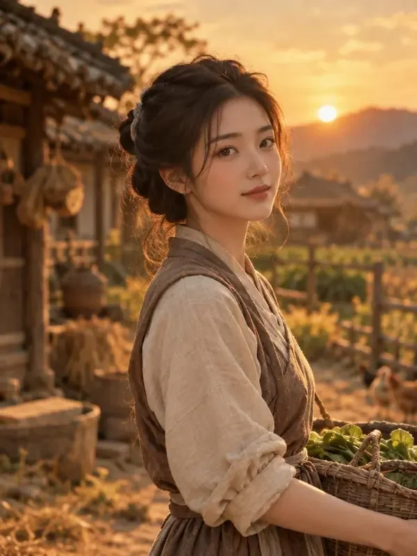 短剧《穿越成农家小福女》封面